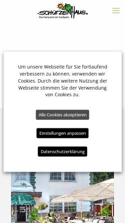 Vorschau der mobilen Webseite schuetzenhaus-rs.de, Remscheider Schützenhaus