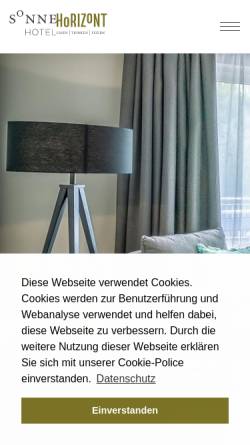 Vorschau der mobilen Webseite www.hotelsonne.de, Hotel Sonne