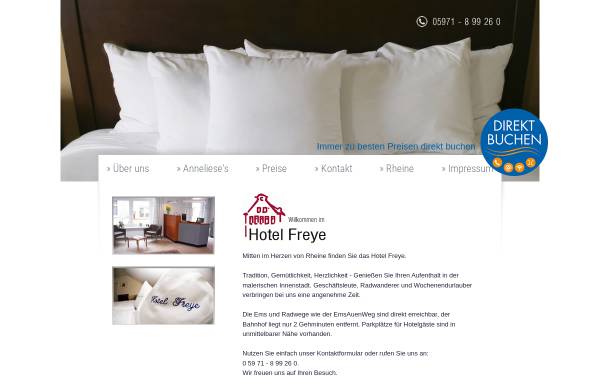 Vorschau von www.hotel-freye.de, Hotel Freye