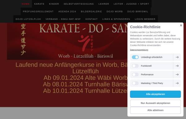 Vorschau von www.karateworb.ch, Karate Do Worb