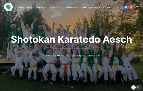 Vorschau von www.karateclub-aesch.ch, Karateclub Shotokan Karate-do Aesch