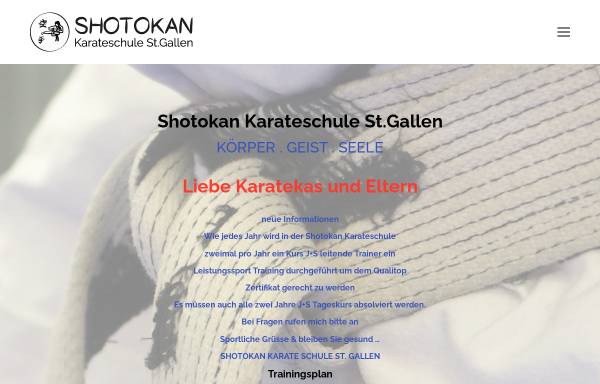 Vorschau von www.shotokan-sg.ch, Shotokan Karate St.Gallen - Marcel Kurz