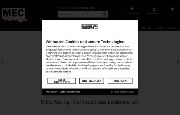 Vorschau von www.mec-racing.de, MEC-Racing GmbH
