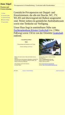 Vorschau der mobilen Webseite www.pension-hausteipel.de, Pension Haus Teipel