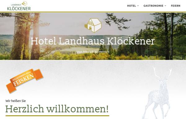 Vorschau von www.hotel-kloeckener.de, Landhaus Klöckener