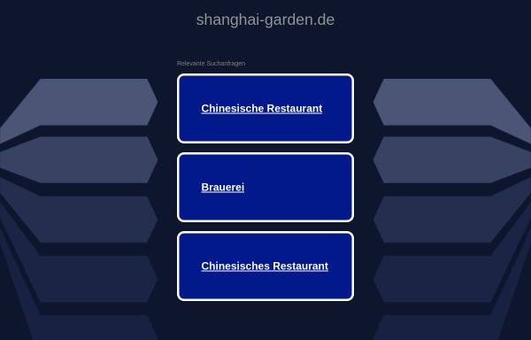 Chinarestaurant Shanghai-Garden