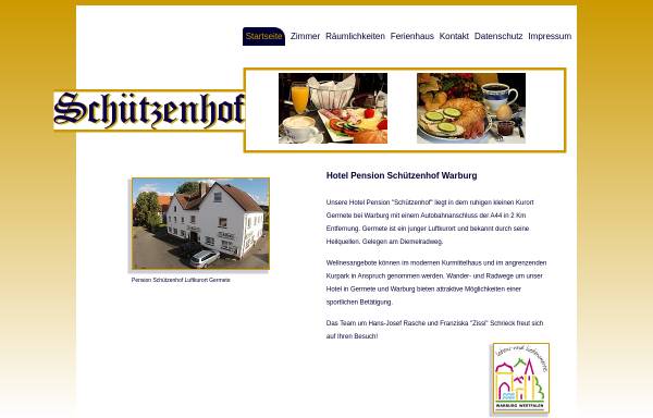 Vorschau von www.schuetzenhof-pension.de, Hotel Pension Schützenhof