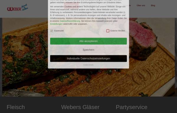 Vorschau von www.weber-partyservice.de, Metzgerei und Partyservice Weber