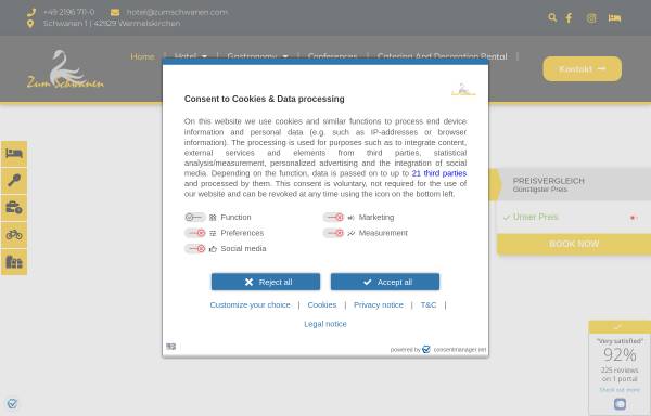 Vorschau von zumschwanen.com, Hotel Zum Schwanen