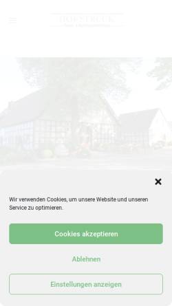 Vorschau der mobilen Webseite www.strucks-hof.de, Hof Struck, Deelen- und Ferienhausvermietung