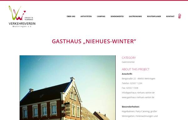 Vorschau von www.verkehrsverein-wettringen.de, Gasthaus Niehues-Winter