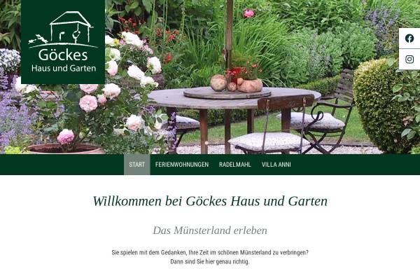 Vorschau von www.goeckeshausundgarten.de, Göcke's Haus und Garten