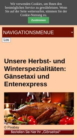 Vorschau der mobilen Webseite www.landgasthof-karze.de, Landgasthof Karze