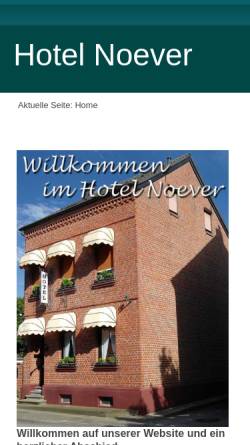 Vorschau der mobilen Webseite www.hotel-noever.de, Hotel Noever
