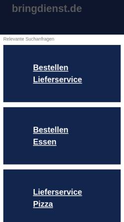 Vorschau der mobilen Webseite www.bringdienst.de, Joeys Pizza Service