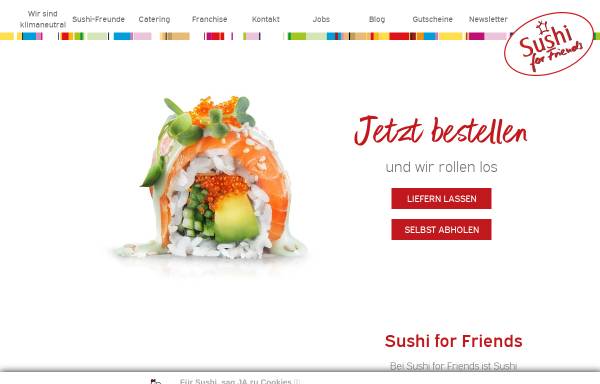 Vorschau von www.sushi-for-friends.de, Sushi for friends, SfF GbR
