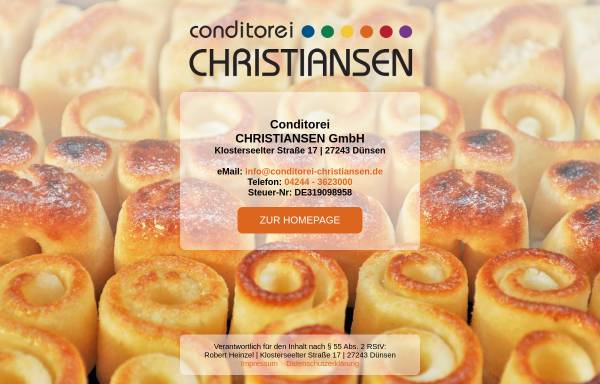 Vorschau von www.conditorei-christiansen.de, Conditorei Christiansen