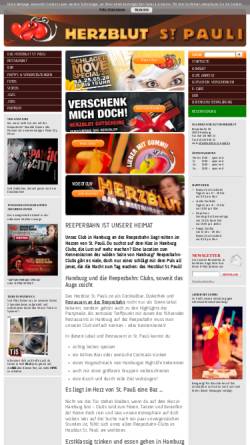 Vorschau der mobilen Webseite www.herzblut-st-pauli.de, Herzblut St. Pauli