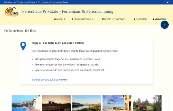 Vorschau von www.ferienhaus-privat.de, Ferienwohnungen Töppe