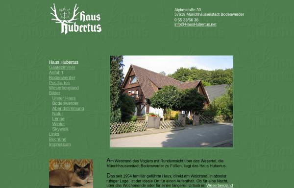 Vorschau von www.haushubertus.net, Haus Hubertus - Hotel und Café