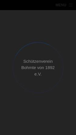 Vorschau der mobilen Webseite www.schuetzenverein-bohmte.de, Schützenverein Bohmte e.V. -1892-