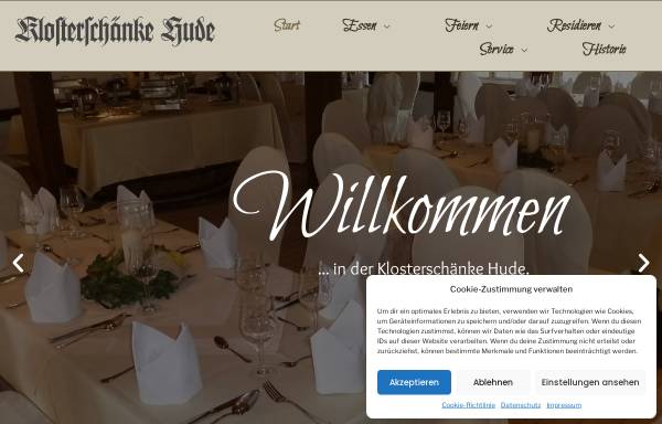 Vorschau von www.klosterschaenke-hude.de, Klosterschänke Hude