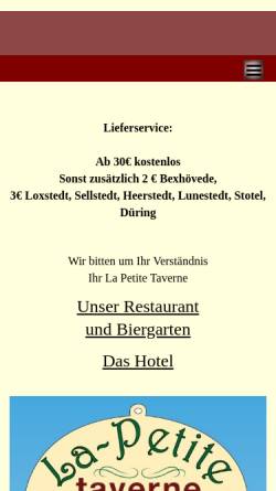 Vorschau der mobilen Webseite www.bexhoeveder-hof.de, Hotel Bexhöveder Hof, Eva Wicher
