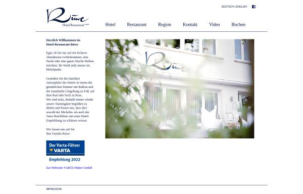 Vorschau von www.hotel-ruewe.de, Hotel Restaurant Rüwe