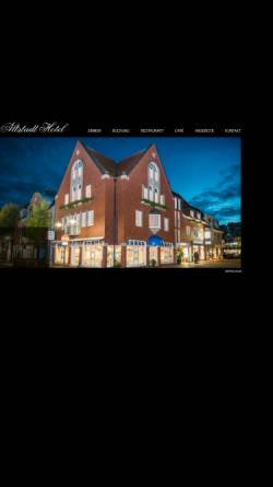 Vorschau der mobilen Webseite www.altstadt-hotel-meppen.de, Altstadt Hotel