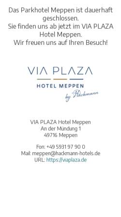 Vorschau der mobilen Webseite www.parkhotel-meppen.de, Parkhotel Meppen