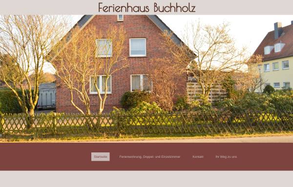 Vorschau von www.ferienhaus-buchholz.de, Ferienwohnungen Familie Buchholz