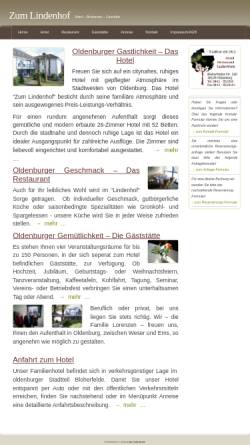 Vorschau der mobilen Webseite www.zumlindenhof.de, Hotel - Zum Lindenhof