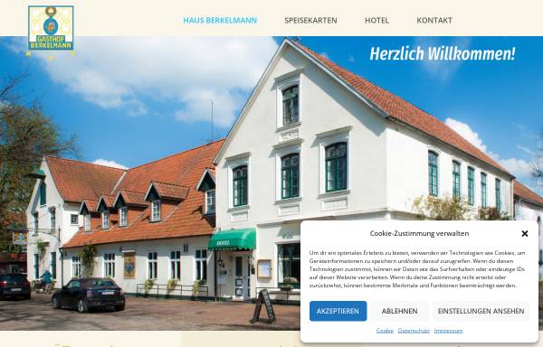 Vorschau von www.haus-berkelmann.de, Haus Berkelmann, Hotel und Restaurant, Fischerhude