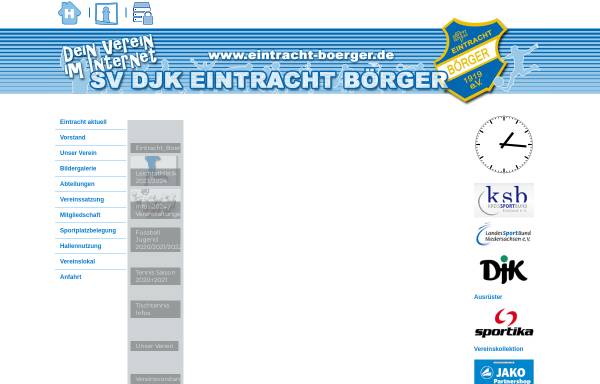 Vorschau von www.eintracht-boerger.de, SV DJK Eintracht Börger