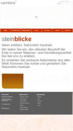 Vorschau der mobilen Webseite www.cantera.de, Bensch Baustoffe GmbH