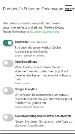 Vorschau der mobilen Webseite www.kunzi.com, Pumphut's Scheune Abhorn
