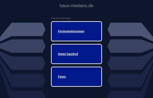 Vorschau von www.haus-medano.de, Haus Medano