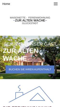 Vorschau der mobilen Webseite www.ferienwohnung-zuraltenwache.de, Ferienwohnung Zur alten Wache