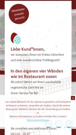Vorschau der mobilen Webseite www.restaurant-zur-alten-muehle.de, Restaurant Zur Alten Mühle