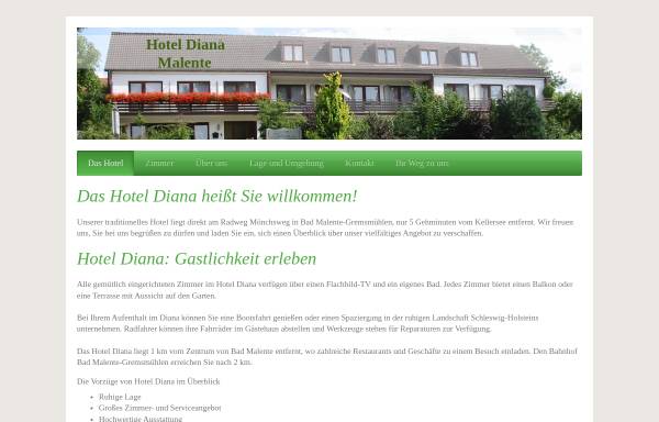Vorschau von www.hotel-diana.de, Gästehaus Diana Hotel garni
