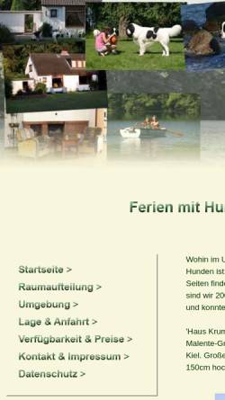 Vorschau der mobilen Webseite www.haus-krummsee.de, Haus Krummsee - V. Immobilien GmbH