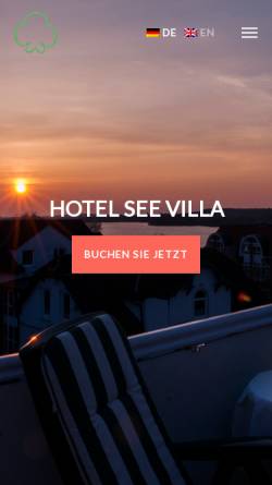 Vorschau der mobilen Webseite www.hotel-see-villa.de, Hotel See-Villa Marion u. Martin Munz