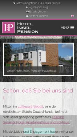 Vorschau der mobilen Webseite www.inselpension.de, Insel-Pension