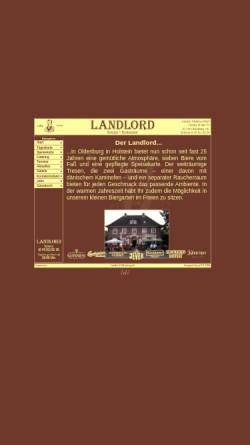 Vorschau der mobilen Webseite www.landlord-oldenburg.de, Landlord - Kneipe & Restaurant