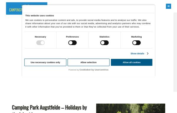 Vorschau von www.augstfelde.de, Campingpark Augstfelde