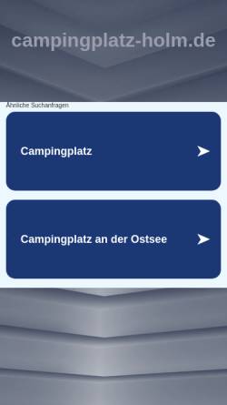 Vorschau der mobilen Webseite www.campingplatz-holm.de, Campingplatz Holm