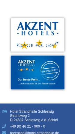 Vorschau der mobilen Webseite www.hotel-strandhalle.de, Ringhotel Strandhalle