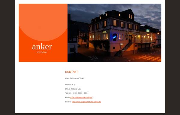 Vorschau von www.restaurant-hotel-anker.de, Hotel Restaurant Anker