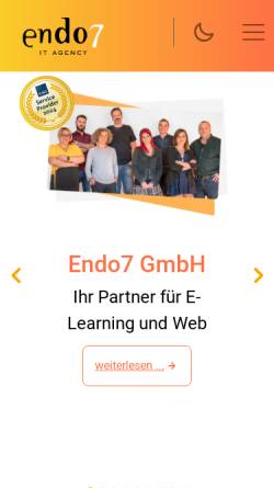 Vorschau der mobilen Webseite www.endo7.com, Endo7