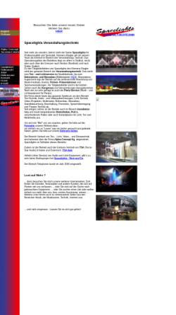 Vorschau der mobilen Webseite web.tiscali.it, Spacelights Veranstaltungstechnik - Bozen